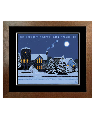 Laura Wilder The Roycroft Campus Framed Matted Offset Lithograph Print