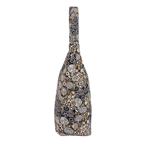 Gustav Klimt The Kiss Tapestry Hobo Shoulder Bag Side