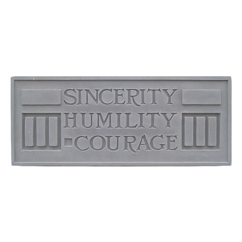 Frank Lloyd Wright Larkin Cast Stone Plaque - Sincerity