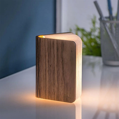 Gingko Mini Smart Book Light - Walnut