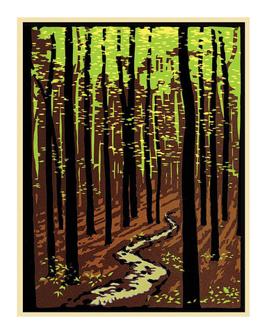 Laura Wilder Woods Set Framed Matted Giclée Prints - Horizontal Spring