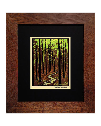 Laura Wilder Spring Woods Framed Matted Mini Giclée Print