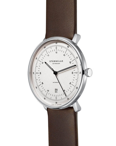 Sternglas Hamburg Automatik Satin Silver Watch