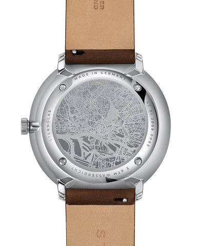 Sternglas Hamburg Automatik Satin Silver Watch