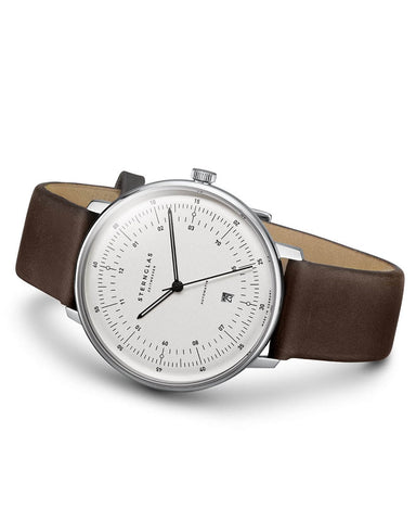 Sternglas Hamburg Automatik Satin Silver Watch