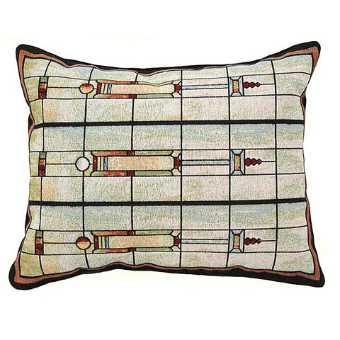 Louis Sullivan F&M Union Bank Window Tapestry Lumbar Pillow