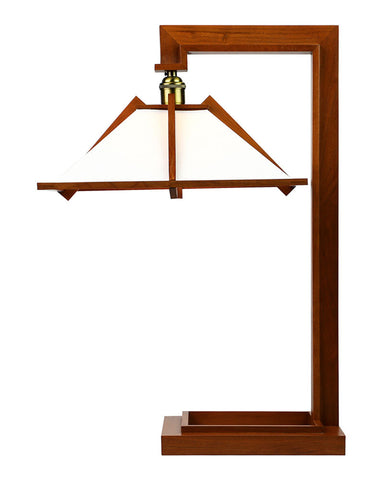 Frank Lloyd Wright Taliesin 1 Table Lamp - Cherry - Side