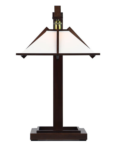 Frank Lloyd Wright Taliesin 1 Table Lamp - Walnut - Front
