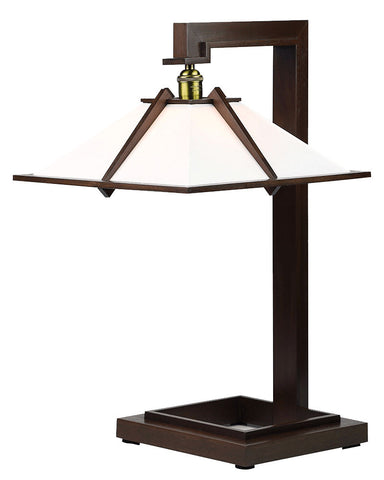 Frank Lloyd Wright Tailiesin 1 Table Lamp - Walnut