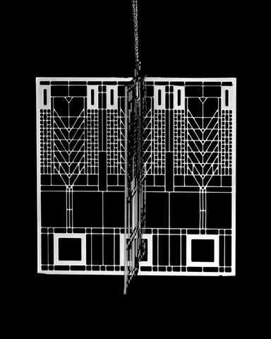 Frank Lloyd Wright Design Tree of Life 3D Christmas Ornament