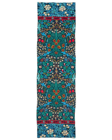 William Morris Mixed Patterns Crepe de Chine Silk Scarf Full