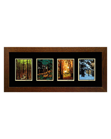 Laura Wilder Woods Set Framed Matted Giclée Prints - Horizontal