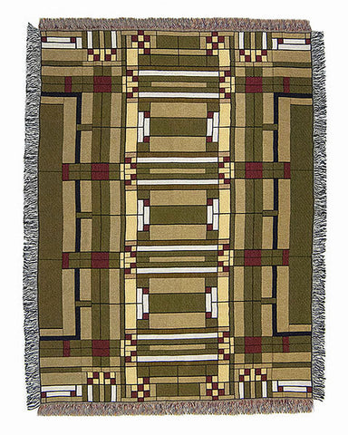 FLW Oak Park Tapestry Throw