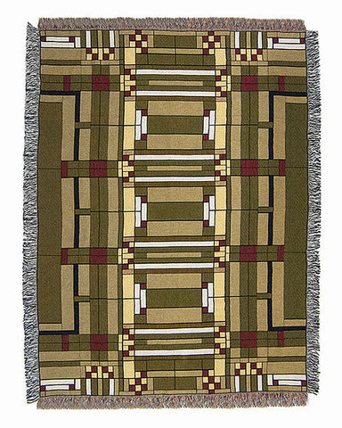 FLW Oak Park Tapestry Throw