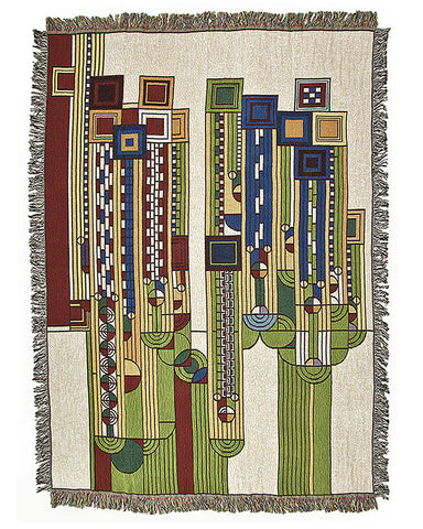 FLW Saguaro Tapestry Throw