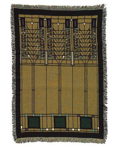 FLW Tree of Life Tapestry Throw