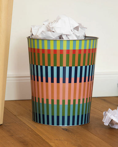 Brooklyn Wastepaper Trash Bin with Paper