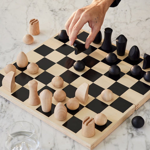 MoMA Panisa Wooden Chess Set Style