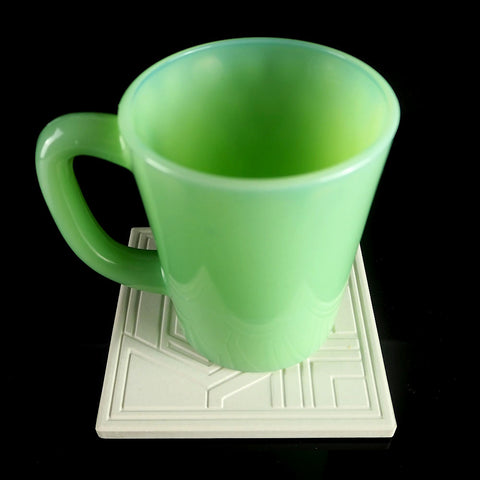 Mosser Glass Set of Two 9oz Mugs - Jadeite