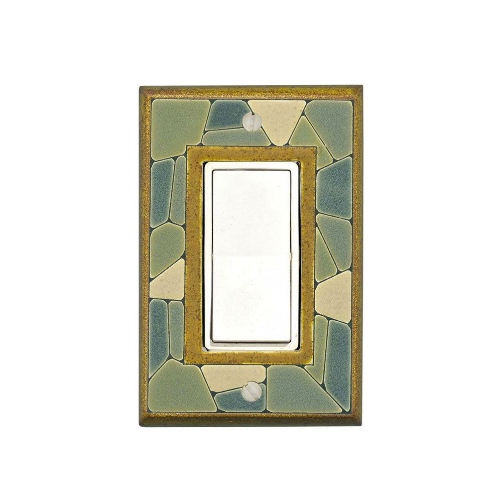 Tile Switch Mosaic Tile Ceramic Switchplate | Maclin Studio