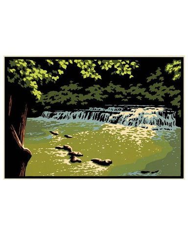 Laura Wilder Sunlit Stream Limited Edition Matted Framed Giclée Print Image Only